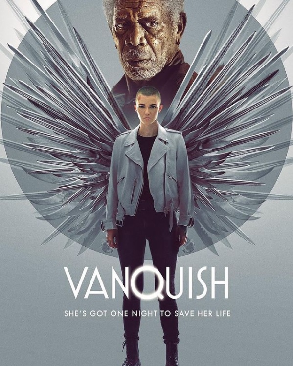 Vanquish movie poster with Ruby Rose and Morgan Freeman