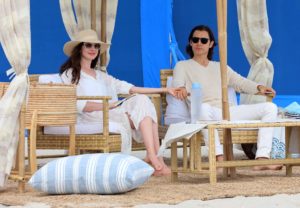 Anne Hathaway and Jared Leto Look Regal During Beach ‘WeCrashed’ Filming