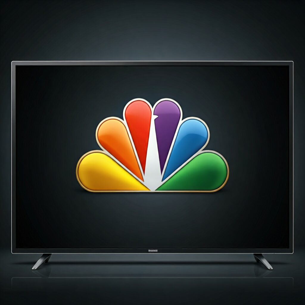 NBC Logo on TV